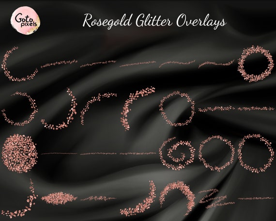 Gold Sparkles Brush Strokes Glitter Confetti Overlay Clipart with  Transparent Background