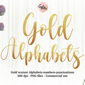 Gold alphabet clipart, Gold font clipart, Gold foil alphabet, Gold letters, Wedding clipart, Decorative lettering, Typography clipart 63
