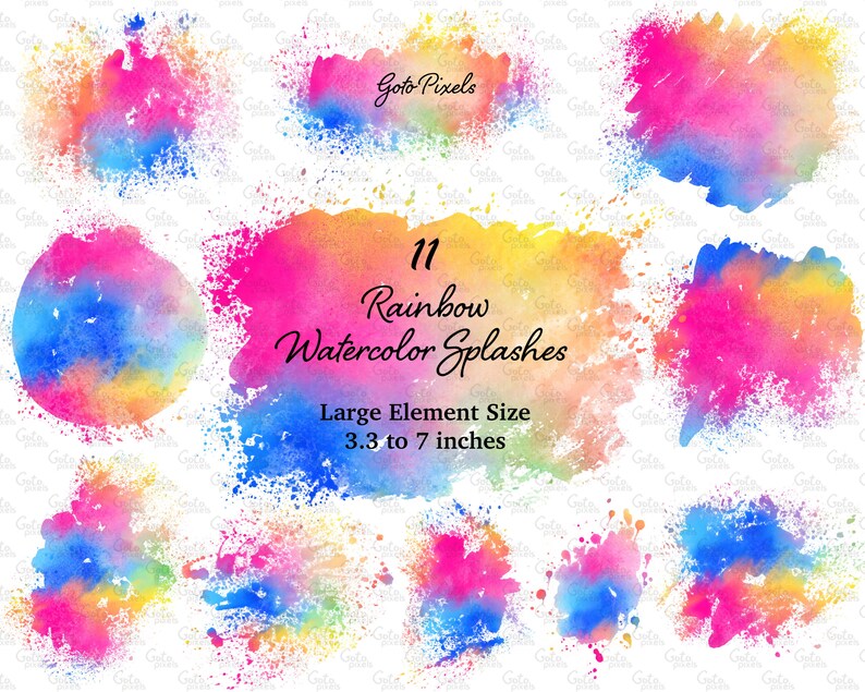 Logo Background Watercolor Backgrounds Rainbow Watercolor Splash clipart Splashes and Splotches clip art 29 Watercolor Clipart