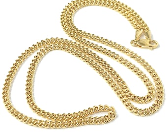 9ct Gold Chain Curb Style Lightweight New 2.9mm Wide 20" 22" 26" 30"