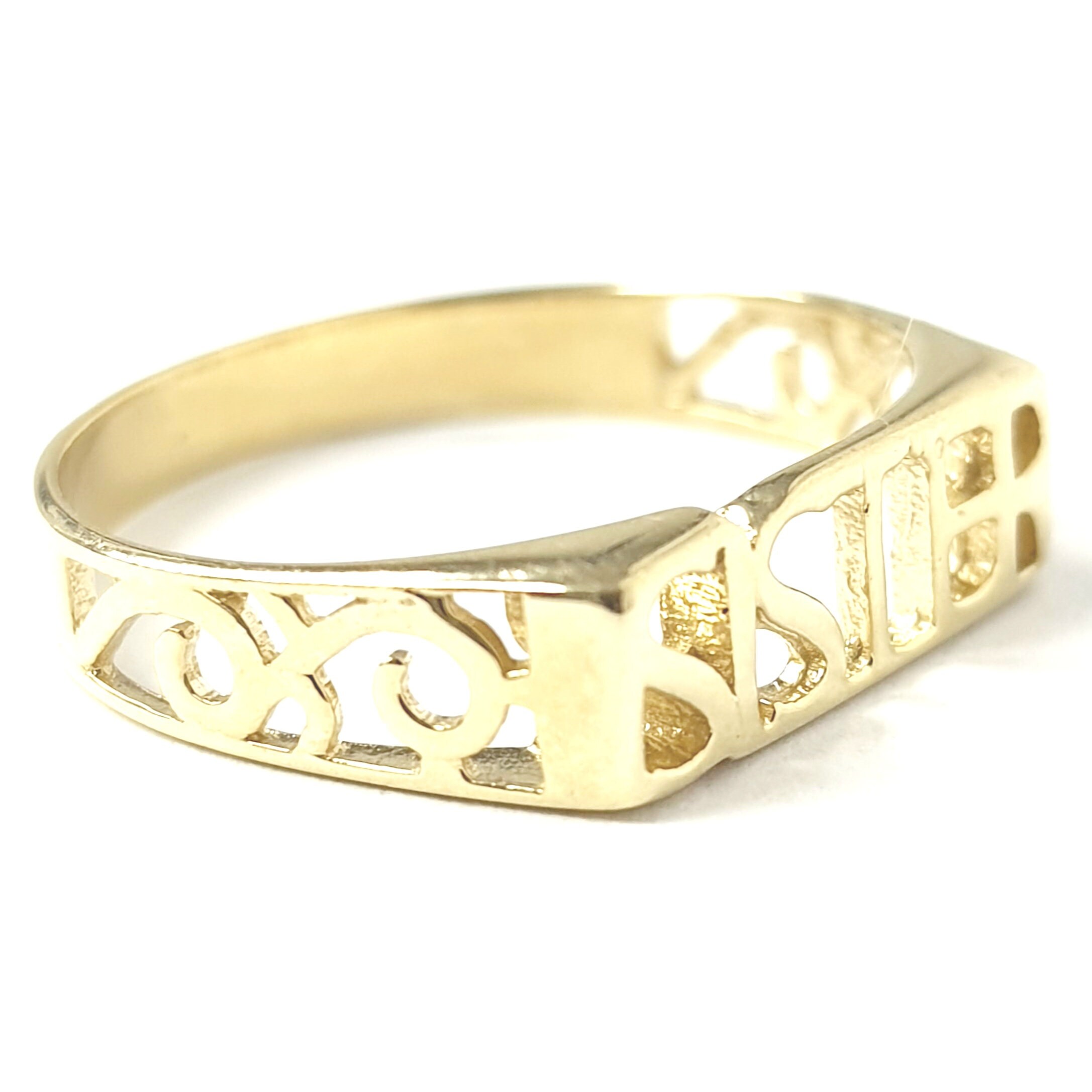 9ct gold cheap sister ring