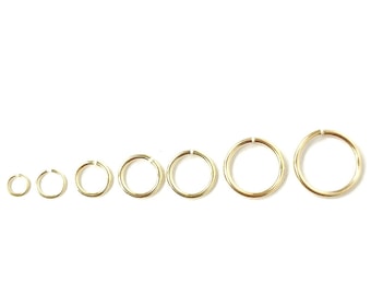 9K 9 Carat Solid Gold Jump Rings 375 Yellow O RING 3mm 4mm 5mm 6mm 7mm 8mm 9mm Open