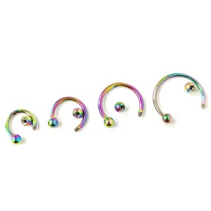 Steel Body Jewellery Septum Piercing Nose Ring Nose Lip Hoop Tragus Helix image 6