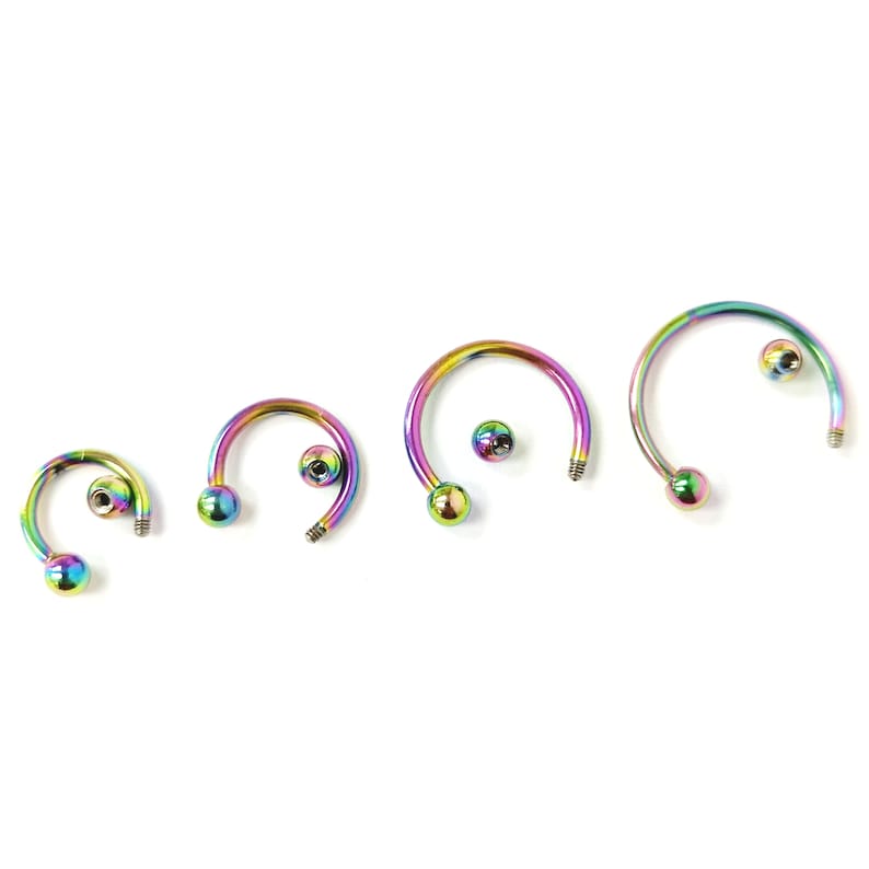 Steel Body Jewellery Septum Piercing Nose Ring Nose Lip Hoop Tragus Helix image 6