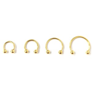 Steel Body Jewellery Septum Piercing Nose Ring Nose Lip Hoop Tragus Helix image 3