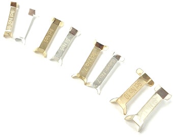 9k Gold & Sterling Silver Ring Size Adjuster Clip: 1-4mm Reducer