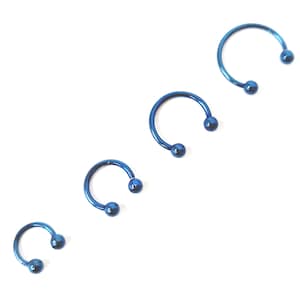 Steel Body Jewellery Septum Piercing Nose Ring Nose Lip Hoop Tragus Helix image 2
