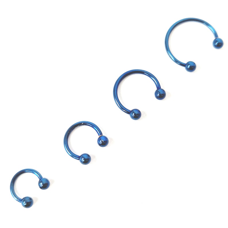 Steel Body Jewellery Septum Piercing Nose Ring Nose Lip Hoop Tragus Helix image 2