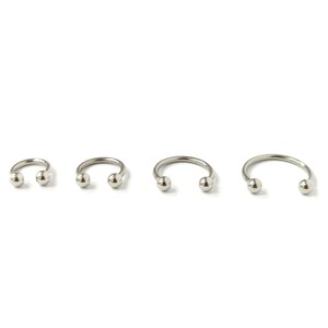 Steel Body Jewellery Septum Piercing Nose Ring Nose Lip Hoop Tragus Helix image 5