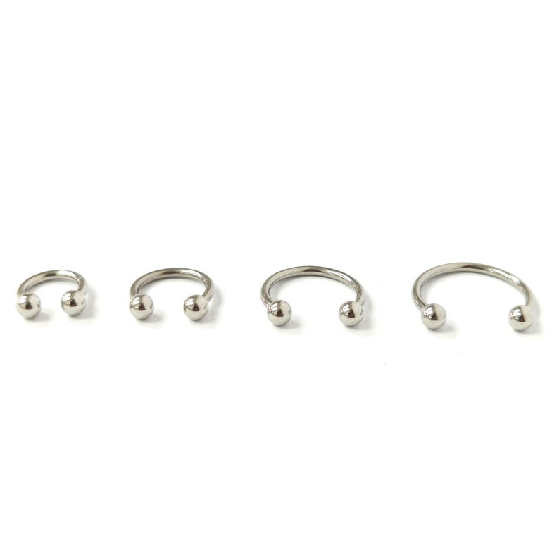 Steel Body Jewellery Septum Piercing Nose Ring Nose Lip Hoop Tragus Helix image 5