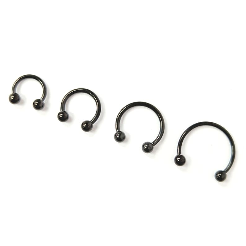 Steel Body Jewellery Septum Piercing Nose Ring Nose Lip Hoop Tragus Helix image 4