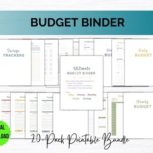 Budget Binder Printable, Finance Tracker, Finance Planner, Printable Budget, Budget Planner, Printable Budget Planner, US Letter Planner