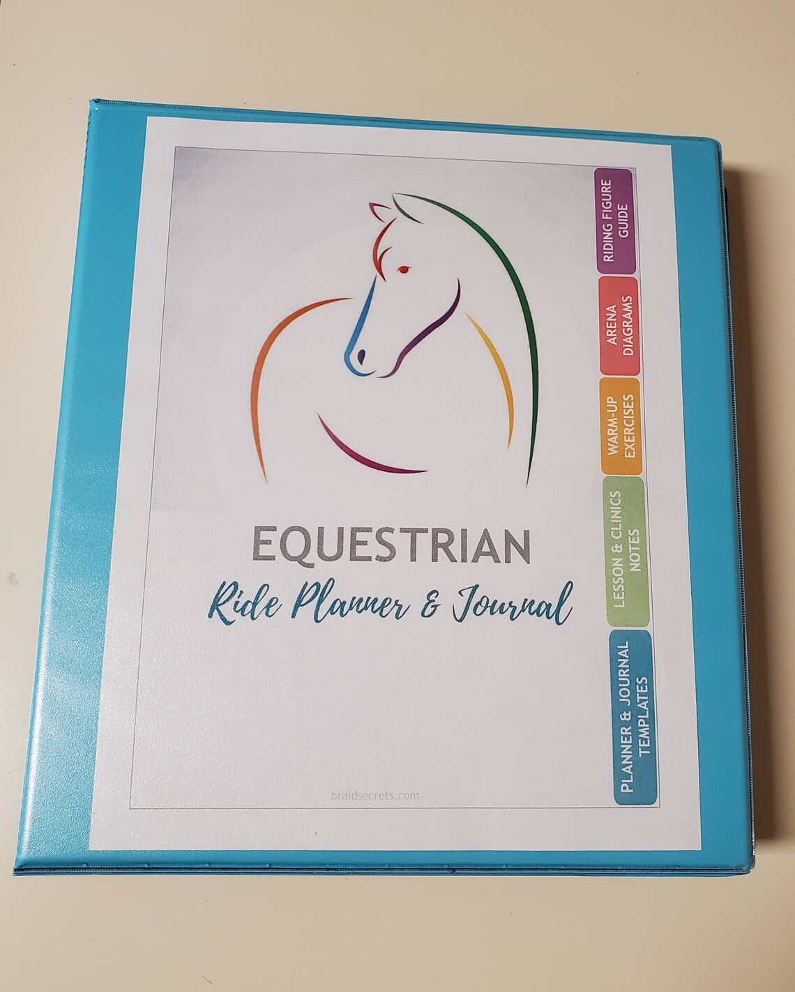 HORSE Planner & Journal, Printable Equestrian Planner, Dressage Journal