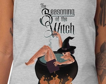 Feministisch heksen tanktop | De kruiden van de heks | Grappig heksen shirt