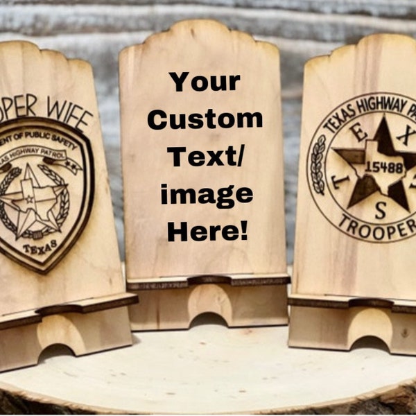 Cell Phone Valet Stand; Custom Cell Phone Stand; Personalized Phone Stand; Office Gift; Teacher Gift