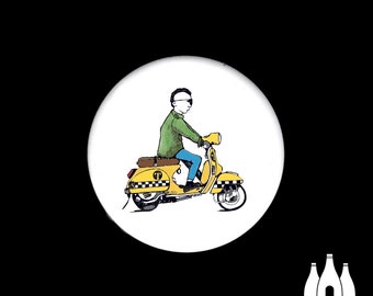 Vespa Kiss Canvas Wall Art Poster Print Lambretta Scooter Bike Quadraphinia Mods