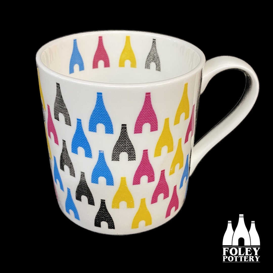 STK Stoke on Trent Bottle Kiln, Illustrated Fine Bone China Mug Etsy