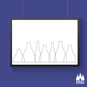 BK: Stoke On Trent - Bottle Oven - Illustrated -  ( Inspired ) - Fine - Art Print