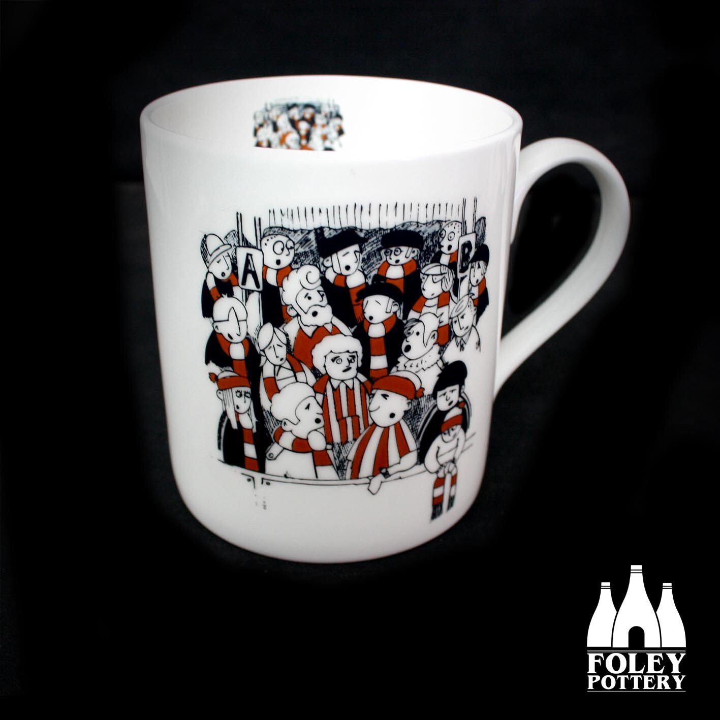FANS: Football Fans - ( Inspired ) - Illustrated - Fine Bone China Mug
