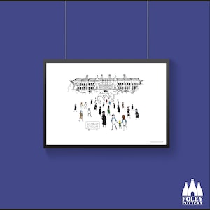 FFG:  Wembley Stadium - MatchDay@OldWembleyStadium - Illustrated - Inspired - Tribute - Fine Art Print