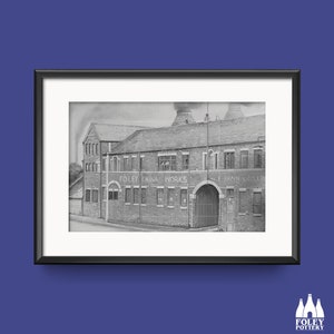 JF: Foley China Works - E Brain & Co Ltd - Fenton - Stoke-on-Trent - Northern Art - Illustrated - Inspired - Tribute - Fine Art Print