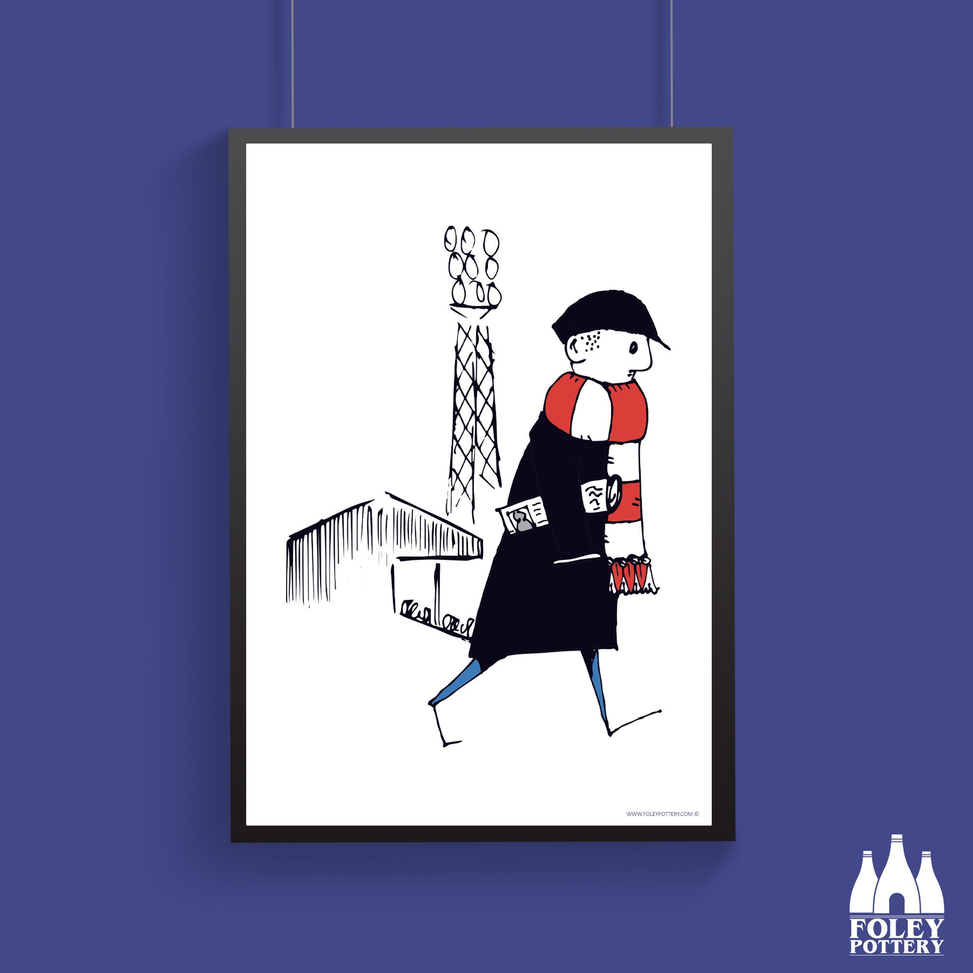 FCF: Sheffield United FC - Football fan - Football Scarf - ( Inspired ) - Illustrated - Tribute - Fine Art Print