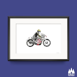 MBC: Triumph  T150 -  Slippery Sam - Motorbike - Inspired - ( Illustrated ) - ( Tribute ) - Fine Art Print