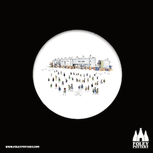 RS: Warrington Wolves - MatchDay@HalliwellJones - Rugbystadion - Illustrerad - Hyllning - Glaserad, pressad lergodsunderlägg