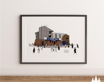 FFG: Derby County FC - MatchDay@TheBaseballGround - Stadium - Illustrated -  - Fine Art Print