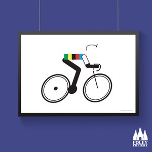 V: Velo - Cycling  - World Champion - Tour de France - Vuelta - Giro D'Italia - ( Inspired ) - Fine Art Print