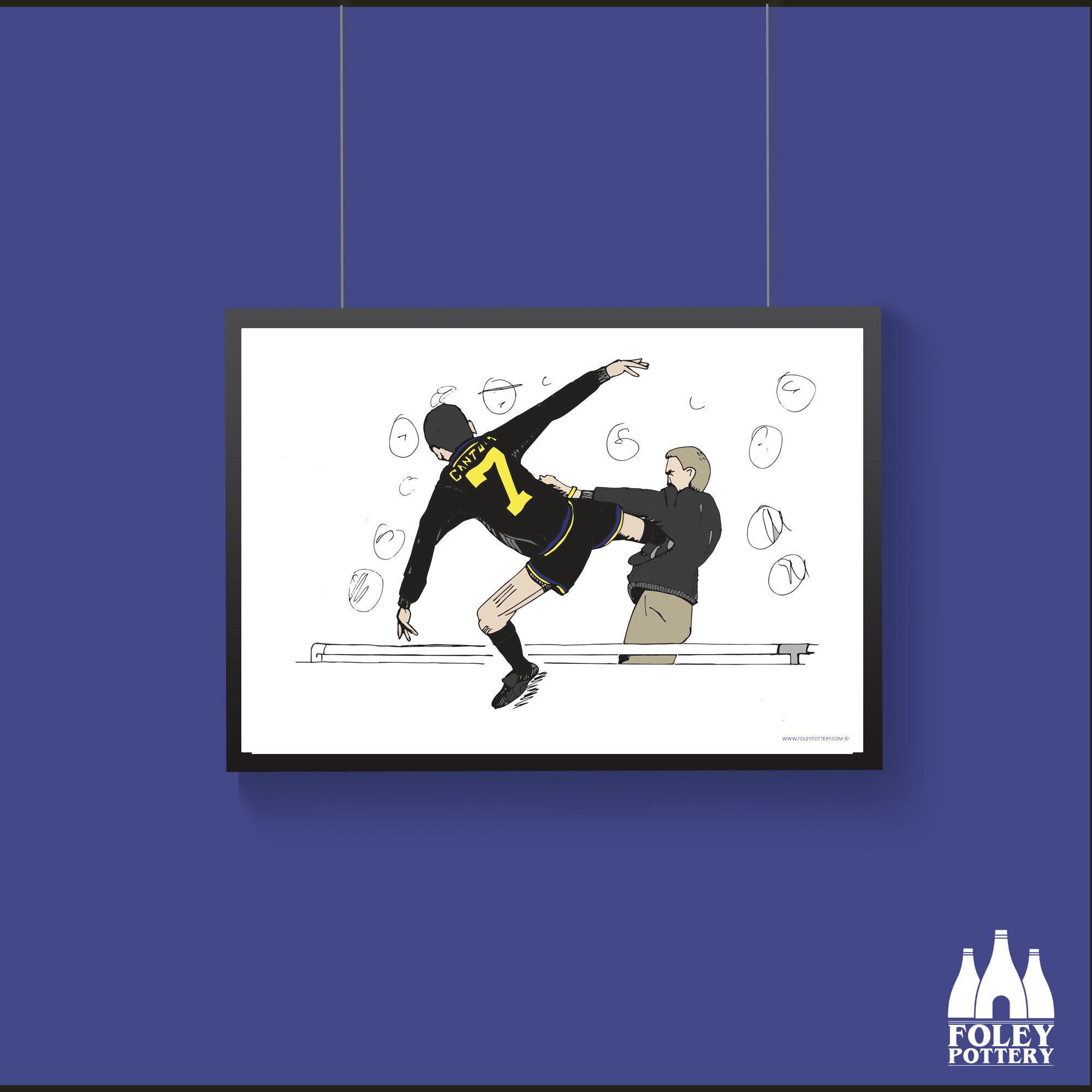 FFC: Eric Cantona - Man UTD - Kung Fu - ( Inspired ) - Illustrated