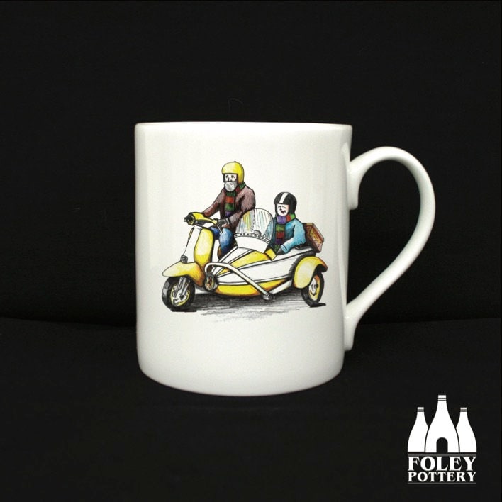 Scooters inspired 8" plate Gift By Foley Pottery LML AWOL: Vespa Mods Scooters inspired 8" plate Gift By Foley Pottery LML AWOL: Vespa Mods