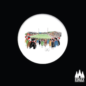 AVFTT Charlton Athletic FC - The Old Valley - Stadium - A View from the Terrace - Illustrated - Tribute - Ceramic Coaster