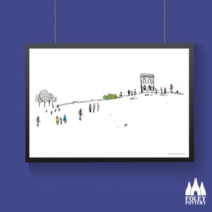 PL: Buxton, Solomon&#39;s Temple, Peak district, Inspired, Illustrated - Tribute - Fine Art Print