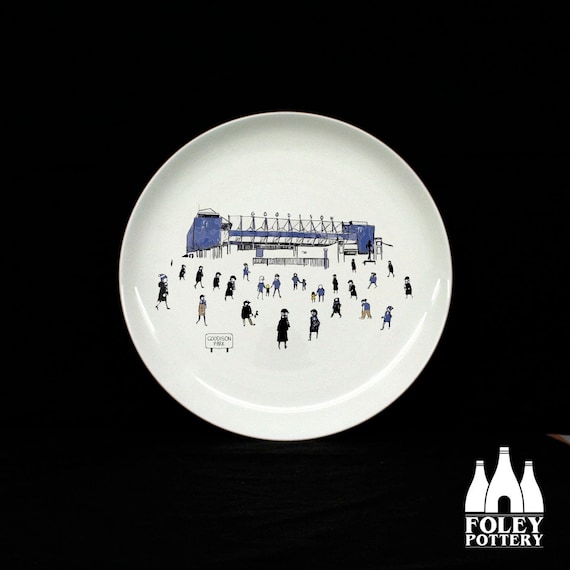 Football fine bone china plate by Foley Pottery FFG: Everton FC Stadium