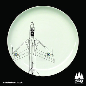 APC: Cazador, Avión, Aviación, Inspirado, Ilustrado - Homenaje - Porcelana fina - Plato