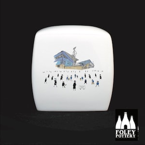 FFG: Ipswich Town FC - MatchDay@PortmanRoad - Stadium - Illustrated - Inspired  - Tribute - Fine Bone china - Cube Money Box
