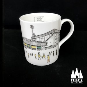 FFG : Norwich City FC - MatchDay@CarrowRoad - Stade - Illustrations - Inspiré - Hommage - Mug en porcelaine fine