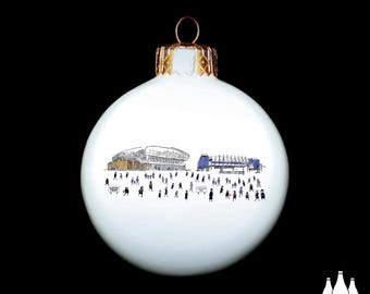 FFG: Everton FC - MatchDay@Goodison Park/EvertonStadium - Now and Very Soon - Illustrated -  - Fine bone china - Bauble