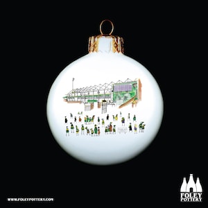RS: Northampton Saints - MatchDay@Franklin'sGardens - Rugby Stadion - Illustriert - - Fine Bone China - Christbaumkugel