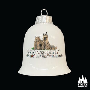 C: York Minster, Cathedral, Inspired, illustrated, Tribute - Fine Bone China Bell