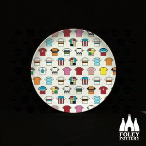 V: Cycling  - Cycling Jerseys -  ( Inspired ) - Fine Bone china - Plate