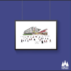 FFG: Walsall FC - MatchDay@BescotStadium - Illustriert - Inspiriert - Tribut - Fine Art Print