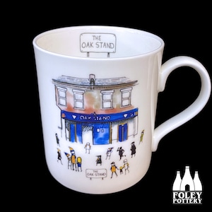 FFG: Luton Town FC - MatchDay@KenilworthRoad - The Oak Stand - Illustrated - Tribute - Fine bone china mug