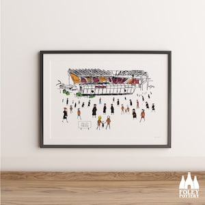 FFG: Bradford City AFC - MatchDay@ValleyParade - Stadium - Illustrated - Tribute - Fine Art Print