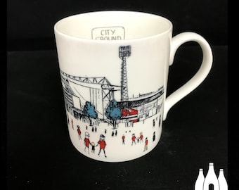 FFG: Nottingham Forest FC - MatchDay@CityGround - Stadion - Illustriert - Tribut - Fine Bone China Tasse