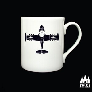 APC: Cessna A-37B Dragonfly, Aeroplane, Aviation, Inspired, illustrated - Tribute - Fine bone China mug