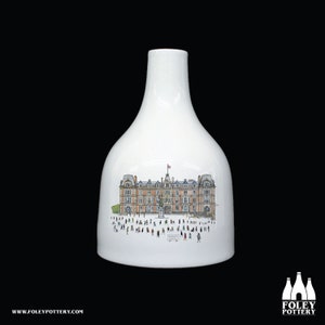 TH:Hanley Town Hall, Stoke on Trent, England, Inspired, illustrated, Tribute  Fine Bone China Bottle Kiln