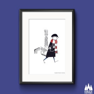 FCF: Barnsley FC - Retro football fan - ( Inspired ) - Illustrated - Tribute - Art Print