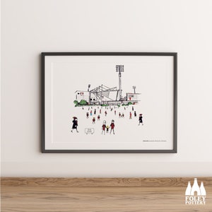 FFG: Bournemouth AFC - MatchDay@DeanCourt - Stadium - Illustrated - Tribute - Fine Art Print